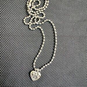 Silver Heart Pendant Necklace